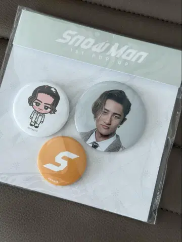 이와모토 테루 SnowMan 팝업 캔 배지 세트