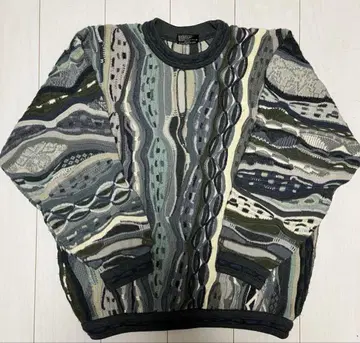 COOGI 쿠지 3D 입체 호주산 울 니트 스웨터