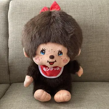 몬치치 레트로 몬치치 봉제 인형 빨간색