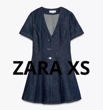 데님 미니 원피스 ZARA XS