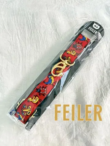 FEILER 페이 x 레피앙 리본 하이 숄더 스트랩 레드