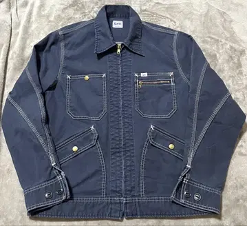 거의 미사용 Lee 집업 데님 자켓 G 블루종 네이비