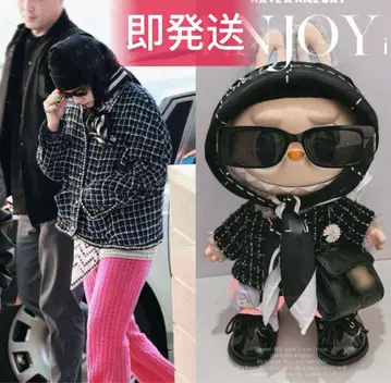 17cm Labubu G-DRAGON 지용 봉제 인형 의류 08315