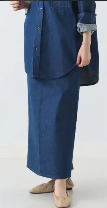 새상품 택 포함 woadblue 데님 스커트
