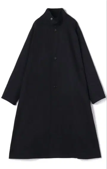 CABaN 울 개버딘 스탠드 카라 코트 네이비 M