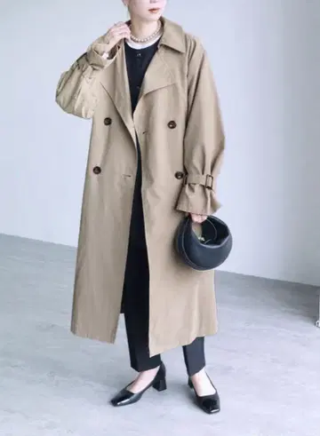 캔디 소매 빅 트렌치코트