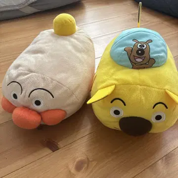 호빵맨 탈것 봉제 인형 2체 세트