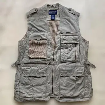 Lands' End 워크 베스트 낚시용 조끼 메쉬 구제 의류