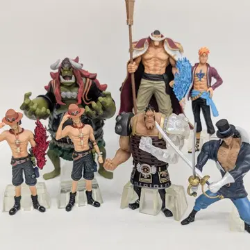 원피스 ONE PIECE 초조형혼 흰 수염 해적단 7종 컴프 레어