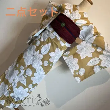 [ 새상품/2세트 ] 황토색에 큰 화이트 꽃
