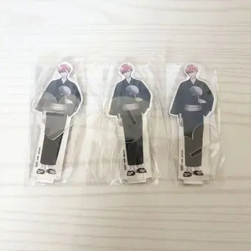 핑크와 하바네로 전원 선물 아크릴 스탠드 3개 세트 유카타