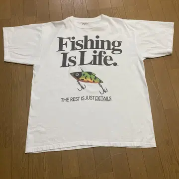 90s 싱글 스티치 낚시 루어 아트 T셔츠 USA제