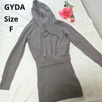 [ 오샤레 GYDA ] 그레이 후드티 도킹 원피스 사이즈 F