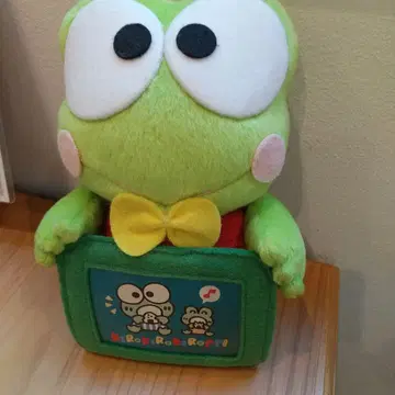 레트로 케로케로케로피 빅 사진 프레임 봉제 인형