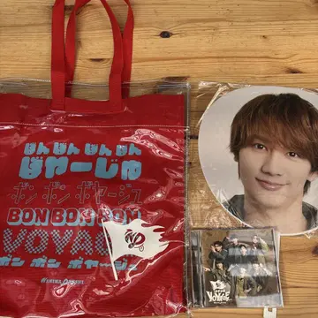 나니와단시 BON BON VOYAGE 쇼핑백 후지와라 죠이치로 부채