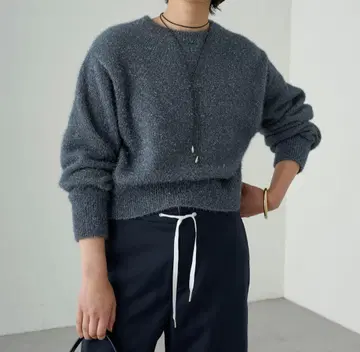 라운지 드레스 Loungedress 니트 클리어 라메 니트
