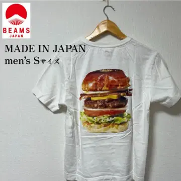 BEAMS JAPAN 햄버거 티셔츠 S 사이즈
