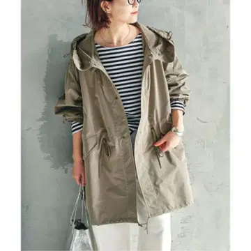 Spick and Span P/Ny 발수 스노우 카모 후드티 코트