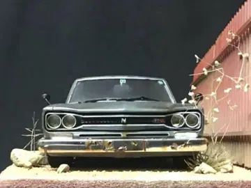 1/24 닛산 스카이라인 GT-R 디오라마 완성품 케이스 포함