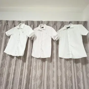 EAST BOY 화이트 핑크 반팔 셔츠 11호 3장 세트