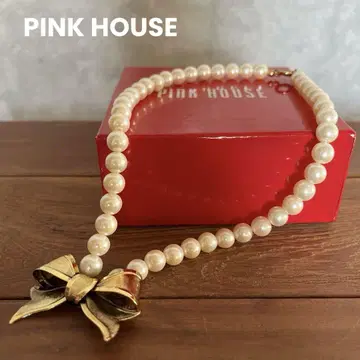 PINK HOUSE 펄 앤티크풍 리본 빈티지 [배송비 포함]