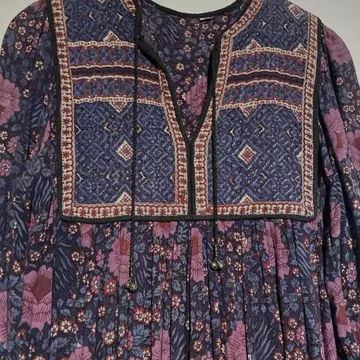 인도 면 원피스 빈티지 vintage