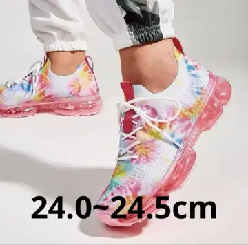 귀여운 핑크 메쉬 스니커즈 24.0-24.5cm