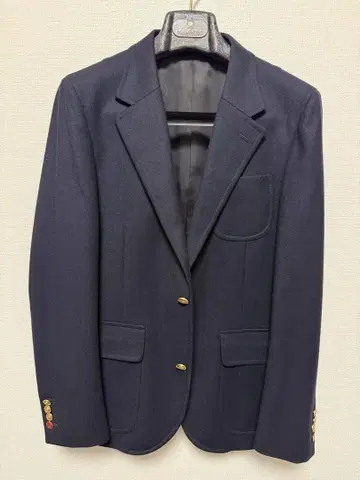 DRESSTERIOR 플란넬 네이비 블레이저