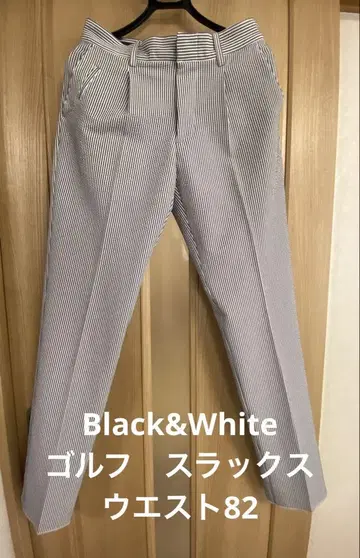 Black&White 스트라이프 골프 팬츠