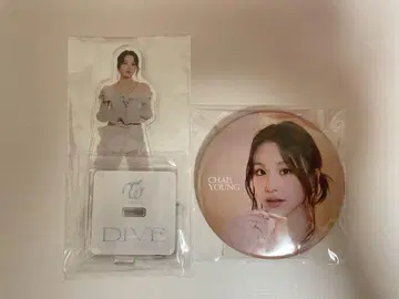 TWICE DIVE 채영 아크릴 스탠드 캔 배지