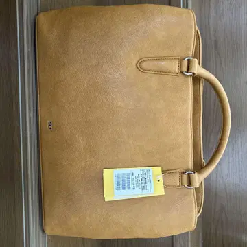 카멜색 가죽 숄더백