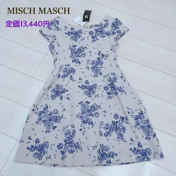 [ 새상품 ] MISCH MASCH 꽃무늬 원피스 베이지 M