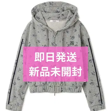 SNIDEL 스나이델 uv컷 후드티 플라워 꽃무늬