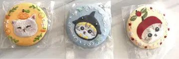 mofusand 자수 캔뱃지 3개 세트