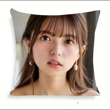 새상품 사이토 아스카 쿠션 커버 노기자카46 인테리어 연예인 굿즈