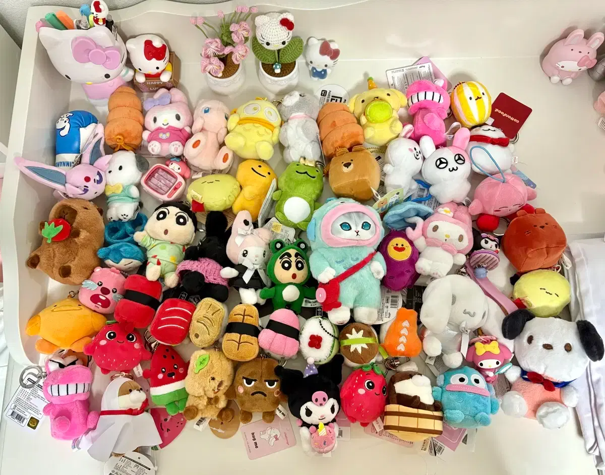 Doll charm keychain collection, new product (Sanrio, Jjangu, Line, Pokemon, etc.)