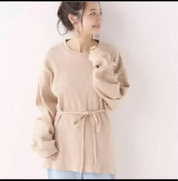 BASERANGE SHAWLONG SLEEVE-RIB FLEECE