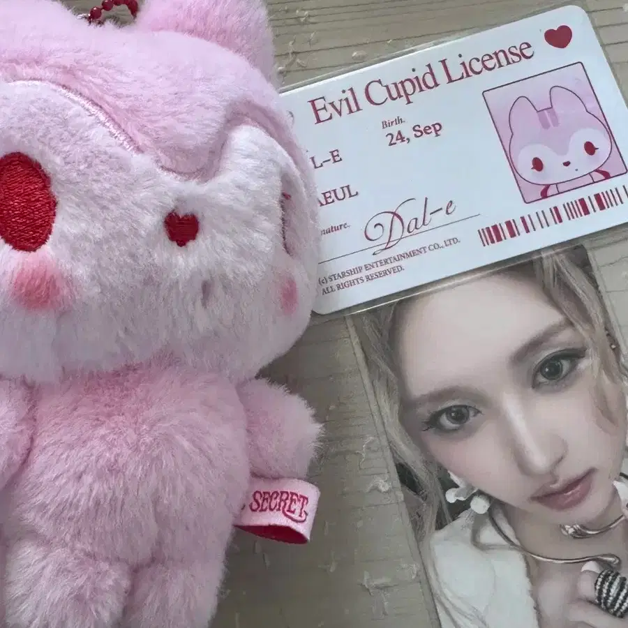 IVE SECRET EVIL CUPID ウォニョン ぬいぐるみ キーリング X120449675