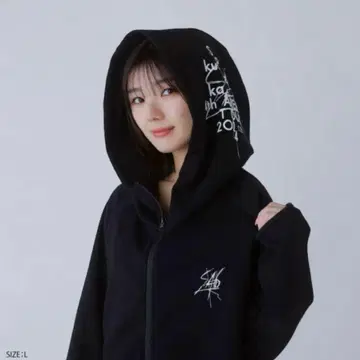 사쿠라자카46 4th ARENA TOUR 본딩 빅 후드티 L 블랙