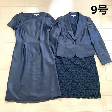 새상품급 Rifanne 도쿄 소와르 셋업 3세트 네이비 M