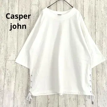 캐스퍼 존 Casper john 7부 소매 티셔츠 [ M ] 셔츠 화이트