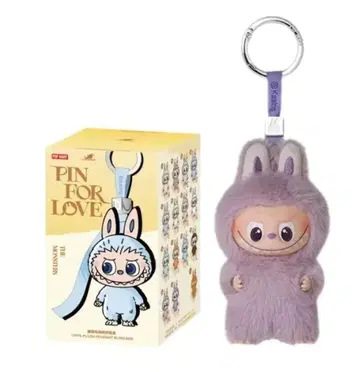 Labubu 알파벳 [ M ] 라부부 봉제 인형 펜던트 popmart
