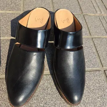 ing 뮬 천연 가죽 새상품급 24.5cm