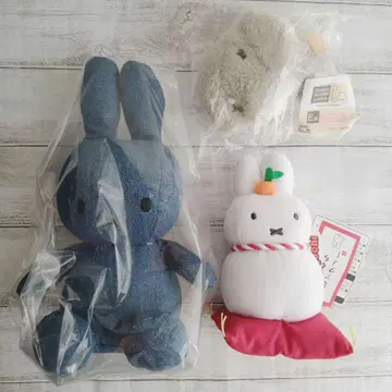 미피 봉제 인형 본톤토이즈 카가미모치 3세트