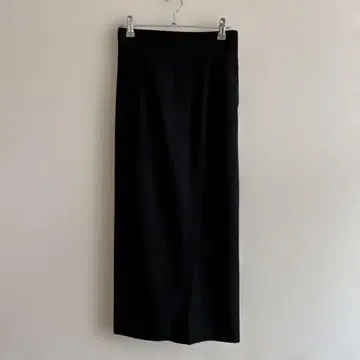 블랙 타이트 스커트 사이드 슬릿
