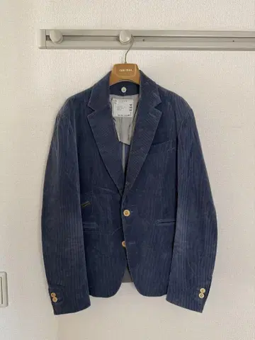 sacai 코듀로이 테일러드 자켓 14aw