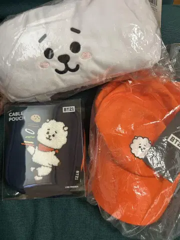 BT21 RJ 세트 캡 티슈 커버 파우치 공식