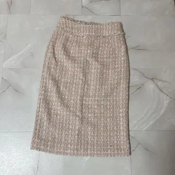 AMBIENT 핑크 타이트 스커트 슬릿