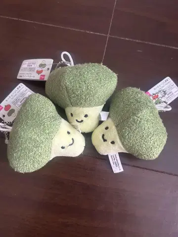 다이소 키체인 브로콜리 3개