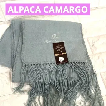 미사용 새상품 ALPACA CAMARGO 고급 머플러 알파카 사용